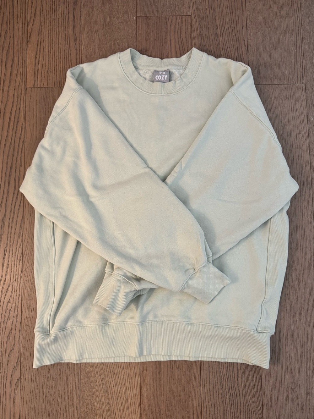 Aritzia TNA Cozy Fleece Boyfriend Crewneck